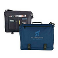 600D Polyester Briefcase w/ Detachable Padded Shoulder Strap